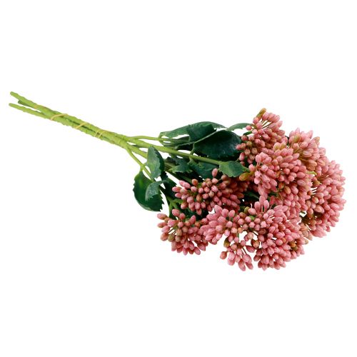 Artikel Kunstvetkip Sedum Muurpeper bloeiend roze 47cm 3st