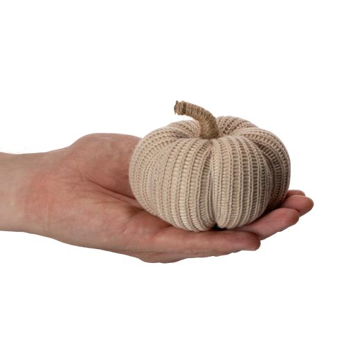 Artikel Decoratieve gebreide pompoenen, herfstdecoratie, 10 cm, 6 stuks