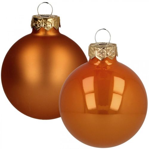 In hoeveelheid Ontwijken niezen Floristik24.nl Kerstballen glas oranje mat glanzend Ø5.5cm 26st - goedkoop  online kopen