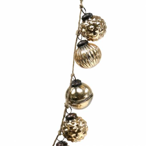 Kerstversieringsslinger kerstboomballen goud 120cm