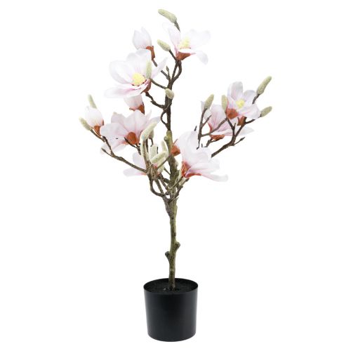 Kunstbloem magnolia kunstmagnoliaboom roze 74cm