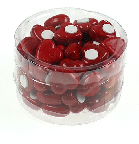 Floristik24 Hart om op te plakken 2cm rood 50st