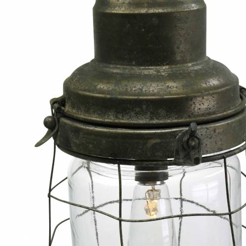 Floristik24 Decoratielamp scheepslamp met ketting om op te hangen LED Ø13.5cm H29.5cm