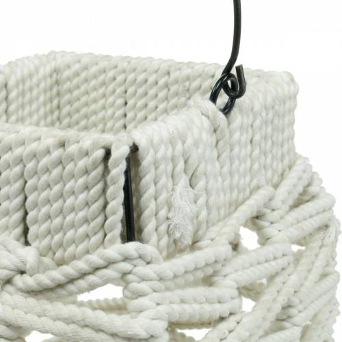 Artikel Hanglantaarn, zomerdecoratie, lantaarn, macramé H35.5cm B19cm