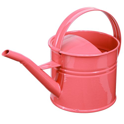 Floristik24 Metalen gieter decoratieve roze bloempot 28x13x17cm 1,25l