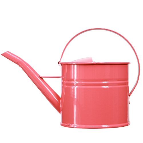 Artikel Metalen gieter decoratieve roze bloempot 28x13x17cm 1,25l