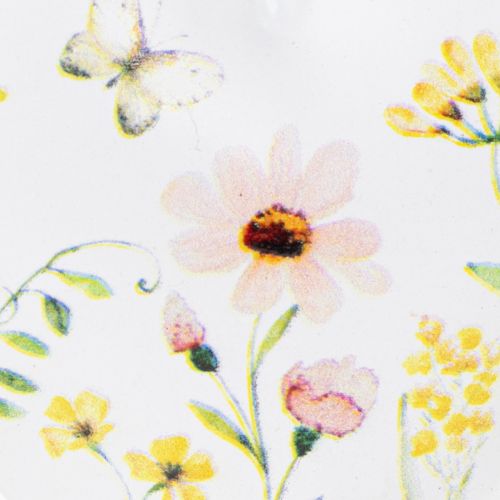 Artikel Hartvormige hangers met bloemenmotieven als wanddecoratie, 7 cm, 6 stuks