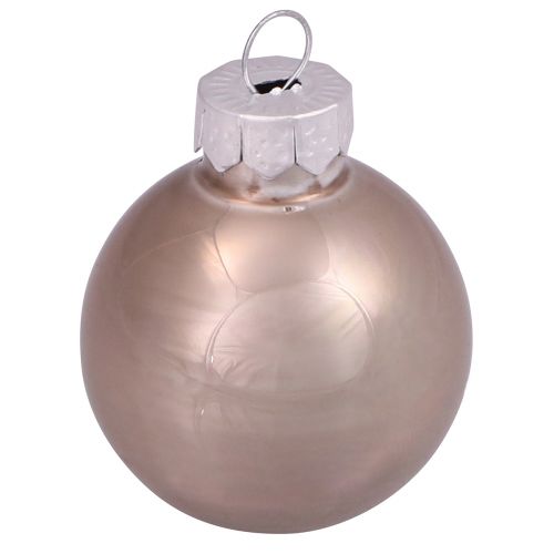 Floristik24 Mini kerstballen glazen boomballen kasjmier Ø3cm 22 st