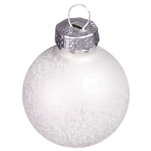 Artikel Mini kerstballen in witte winterdecoratie Ø3cm 22 st