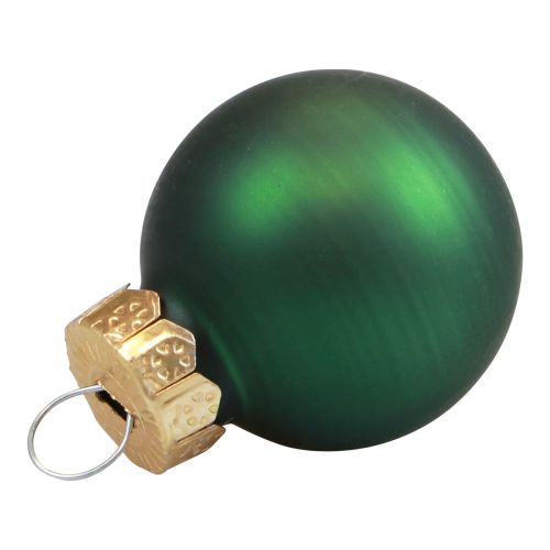 Artikel Mini kerstballen glas groen glans/mat Ø2,5cm 20 st