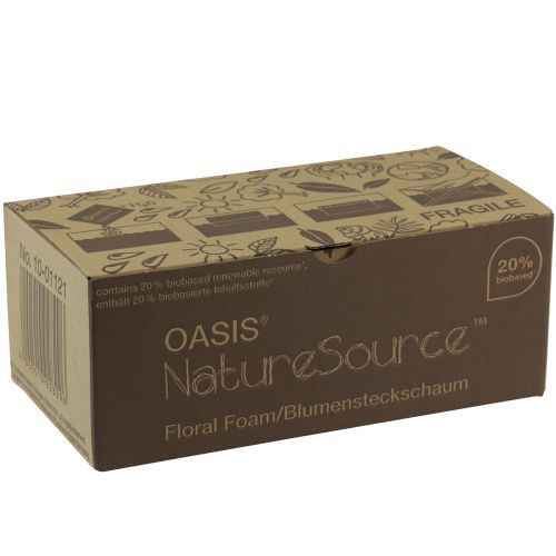 Artikel Oasis NatureSource Maxlife Steekschuim Baksteen Bruin 23×11×7,5cm 1 st