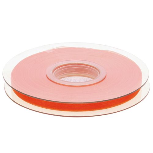 Artikel Organza lint cadeaulint oranje lint zelfkant 6mm 50m