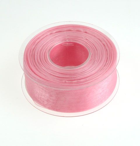 Artikel Organza lint cadeaulint roze lint zelfkant 40mm 50m