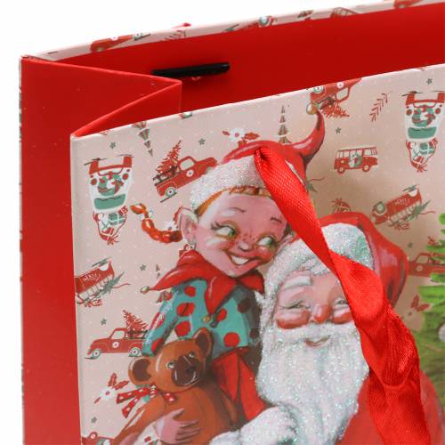 Floristik24 Geschenkzak papieren zak "Santa Claus" H24cm