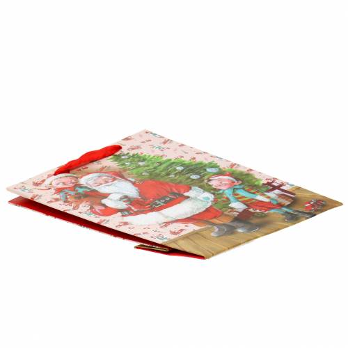 Floristik24 Geschenkzak papieren zak "Santa Claus" H24cm
