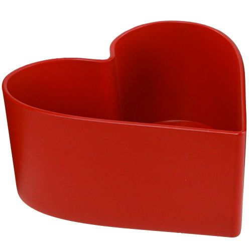 Romantisch plantenhart plantenschaal hart rood 15×15×7cm 3st