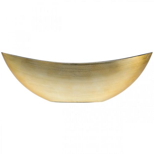 Floristik24 Plantenschaal ovaal sierschaal jardiniere goud 39×12×13cm