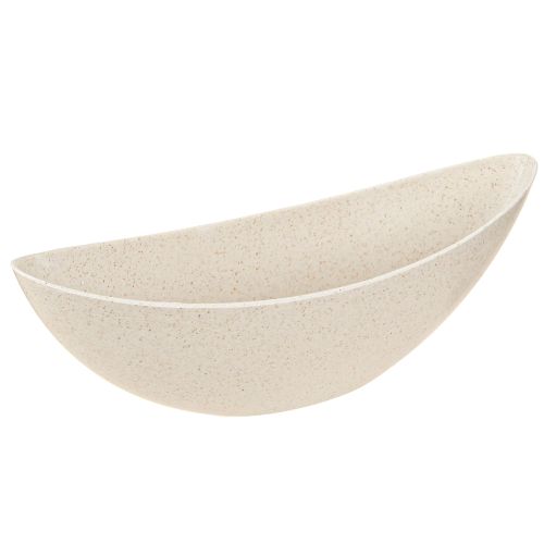 Plantenschip kunststof plantenschaal beige 28×9×9cm 3st