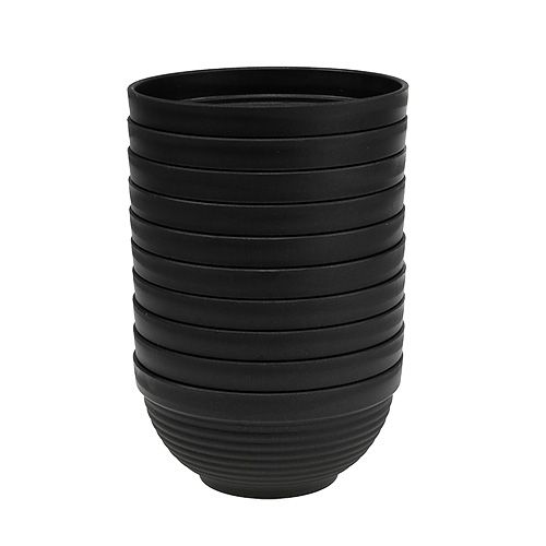 Artikel R-cup kunststof antraciet Ø17cm, 10st