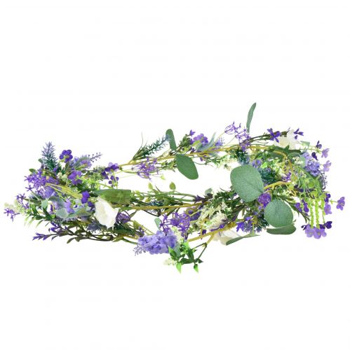 Artikel Romantische bloemenslinger lavendel paars wit 194cm