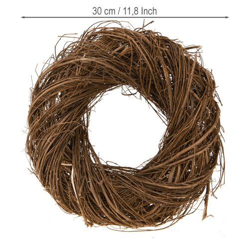 Artikel Rustieke krans iep natuurlijke decoratieve krans van takken Ø30cm