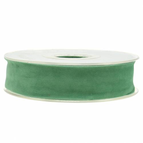 Artikel Fluwelen lint groen 25mm 7m