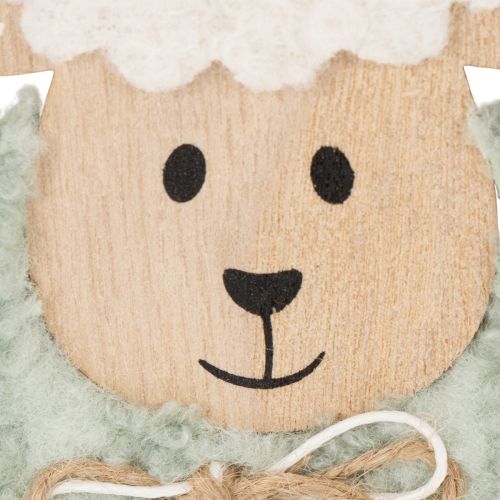 Artikel Houten schaapjes als decoratie, schattige decoratieve figuurtjes voor de lente en Pasen, tafeldecoratie, 11 cm, 6 stuks