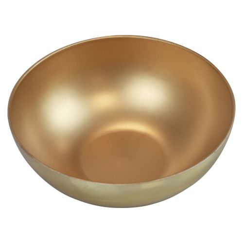 Artikel Decoratieve schaal goudkleurig kunststof mat glans Ø20cm H7cm
