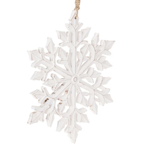 Artikel Grote decoratieve sneeuwvlok, hangende decoratie, 30 cm