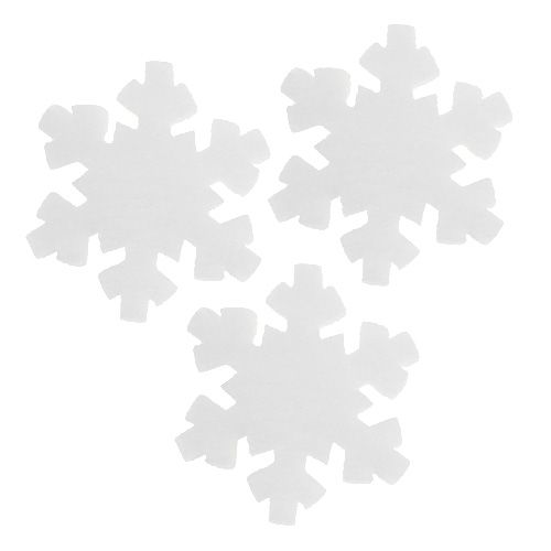 Sneeuwvlok wit 7cm 8st