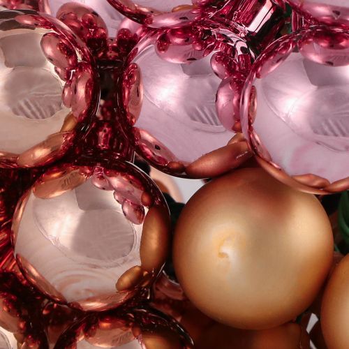 Artikel Spiegelbessen Kerstglas abrikoos roze Ø25mm 140 st