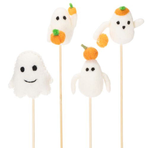 Artikel Spookfiguren op houten stokjes, Halloweenversiering, 54 cm, 8 stuks