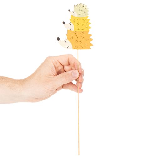 Artikel Decoratieve tuinstekers - Kleurrijke egelfamilie - 34 cm, 12 stuks