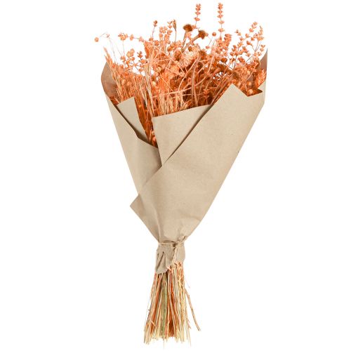 Artikel Boeket droogbloemen oranje abrikoos droogboeket 45cm 80g