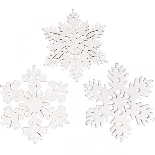 Passend Canberra Achterhouden Floristik24.nl Strooidelen sneeuwvlok, strooidecoratie ijskristal 3,5cm  72st - goedkoop online kopen