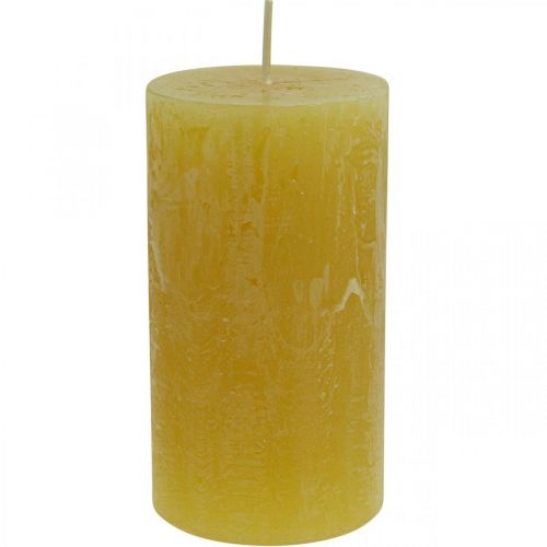 Hoorzitting Beneden afronden Reserve Floristik24.nl Zuilkaarsen Rustiek gekleurde kaarsen geel 60/110mm 4st - goedkoop  online kopen