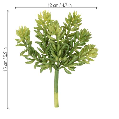 Artikel Kunstmatige vetplant voor een onderhoudsarme inrichting van woon- en kantoorruimtes, 15 cm, 6 stuks