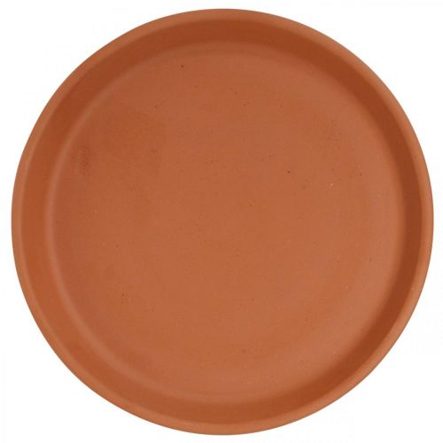 Artikel Keramiek onderzetter, schotel terracotta klei Ø14.5cm