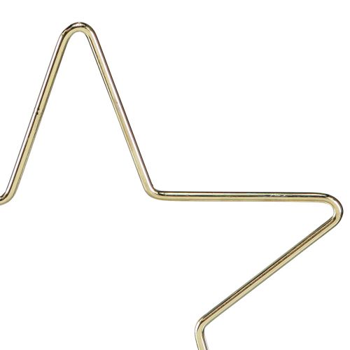 Artikel Kerstdecoratie metalen ster hanger goud Ø15cm 6 st