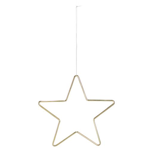 Artikel Kerstdecoratie metalen ster hanger goud Ø15cm 6 st