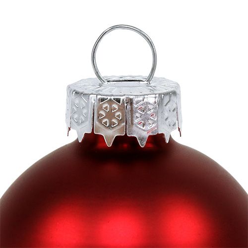 Artikel Kerstbol glas Ø6cm rood mix 24 st