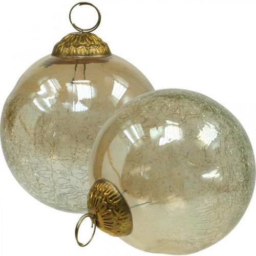 eeuwig Haast je onbetaald Floristik24.nl Kerstballen glas Kerstballen helder, bruin Ø10cm 3st -  goedkoop online kopen