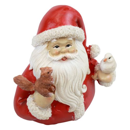 Artikel Kerstfiguren Kerstman met dieren 10x7x9cm 2st