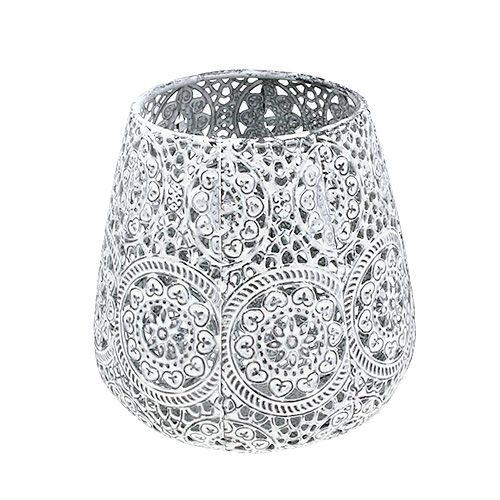 Floristik24 Lantaarn wit Ø12cm H13cm 1st