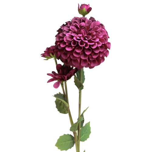 Dahlia kunstbloemen met paarse bloemen Ø10cm L80cm 2st