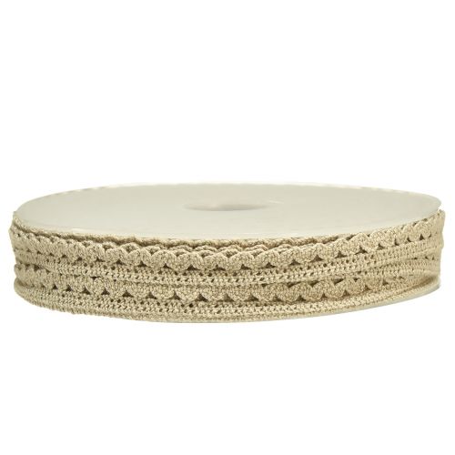 Artikel Decoratief lint gehaakt kant decoratief lint beige B9mm L20m