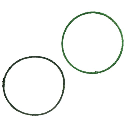 Decoratieve ring jute decoratielus groen donkergroen Ø30cm 4st