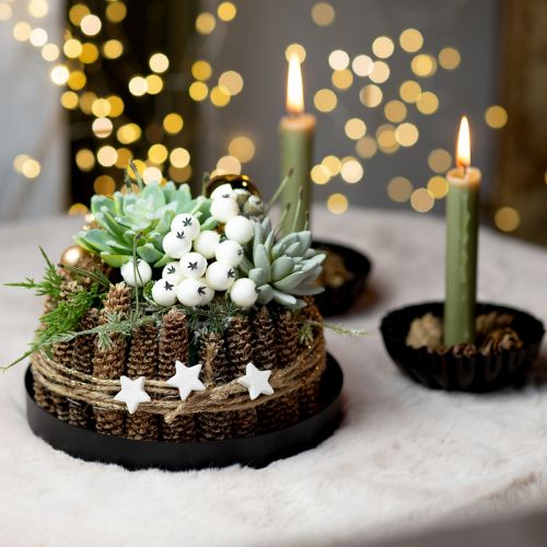 DIY-doos Kerstdecoratie met sappig arrangement Ø20cm