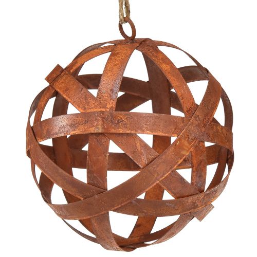 Floristik24 Roestige metalen bal Ø15cm, 2 stuks - Decoratieve tuinballen voor uw buitendecoratie