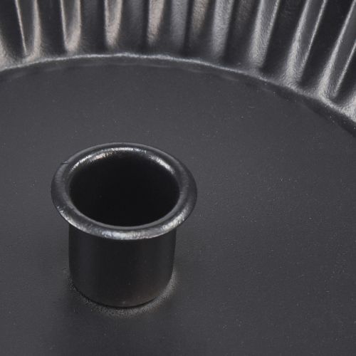 Artikel Originele metalen kandelaar in taartvorm - zwart, Ø 18 cm 4 stuks - stijlvolle tafeldecoratie